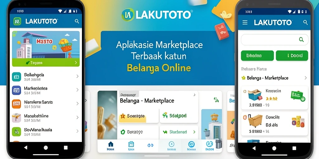 Tampilan antarmuka aplikasi LAKUTOTO untuk pengalaman belanja yang menyenangkan.