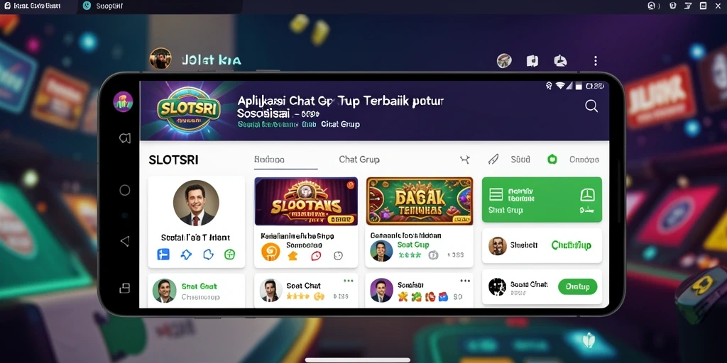 Tampilan antarmuka SLOTSRI yang sederhana dan intuitif untuk Chat Grup.