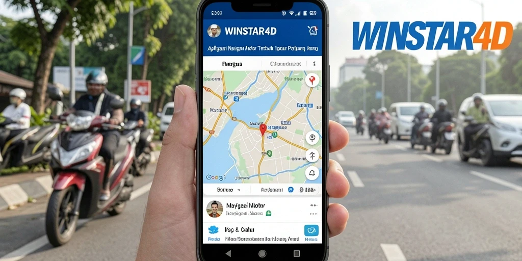 Tampilan antarmuka aplikasi WINSTAR4D untuk navigasi motor yang intuitif.