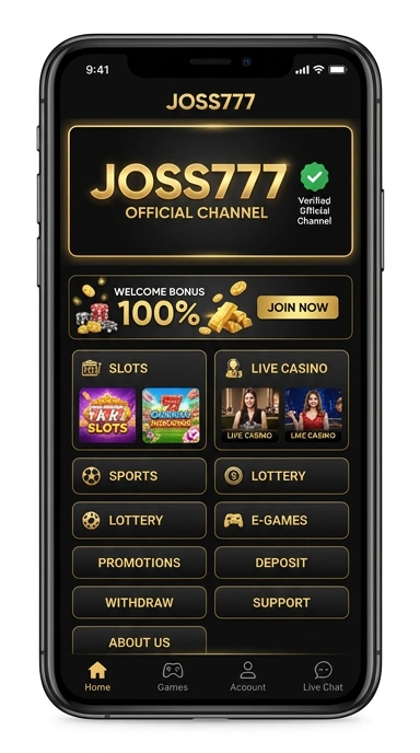 Tampilan kanal resmi joss777